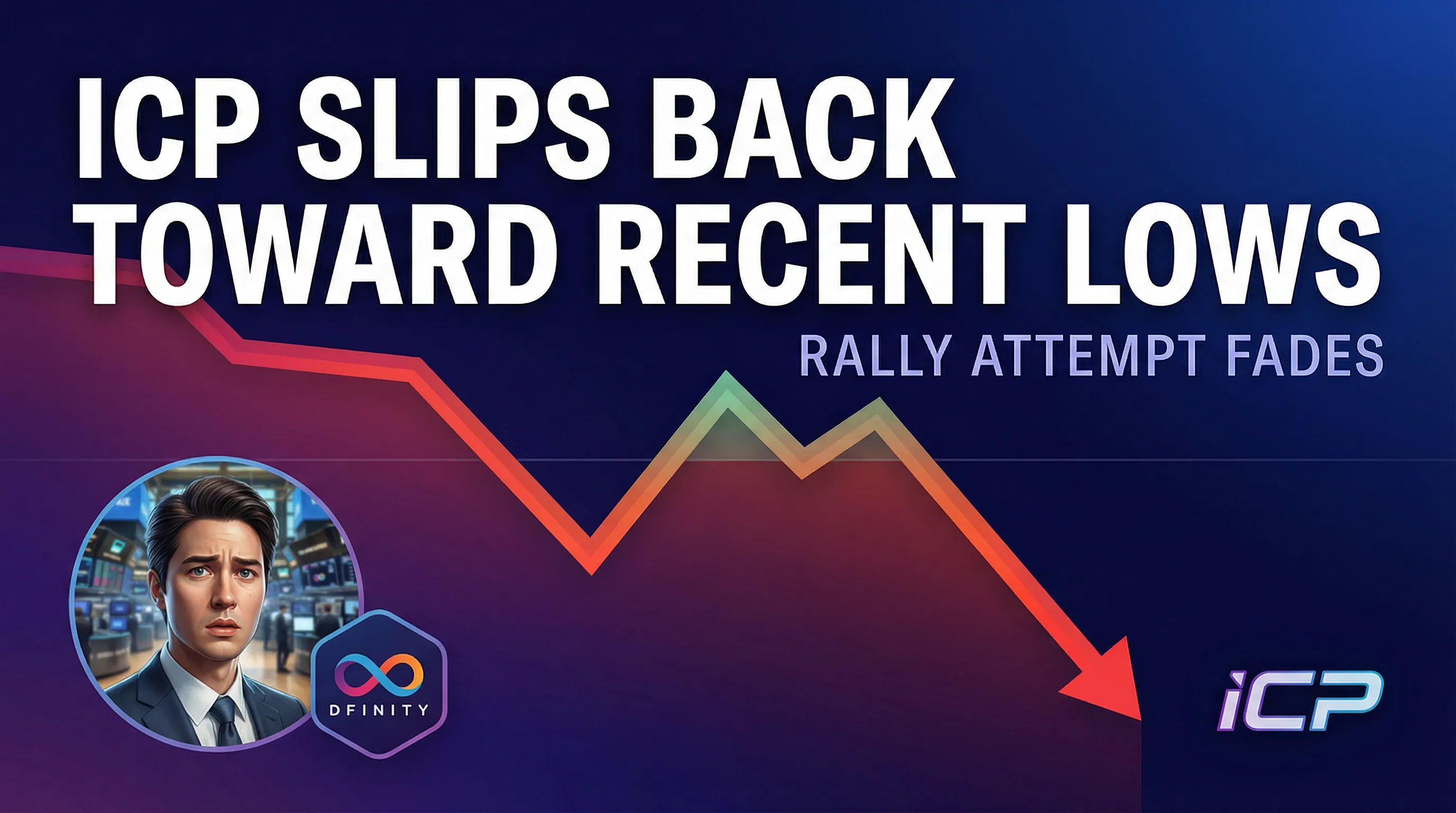 ICP Price Stalls: Failed Rebound Pushes Token Toward Critical Support Zone