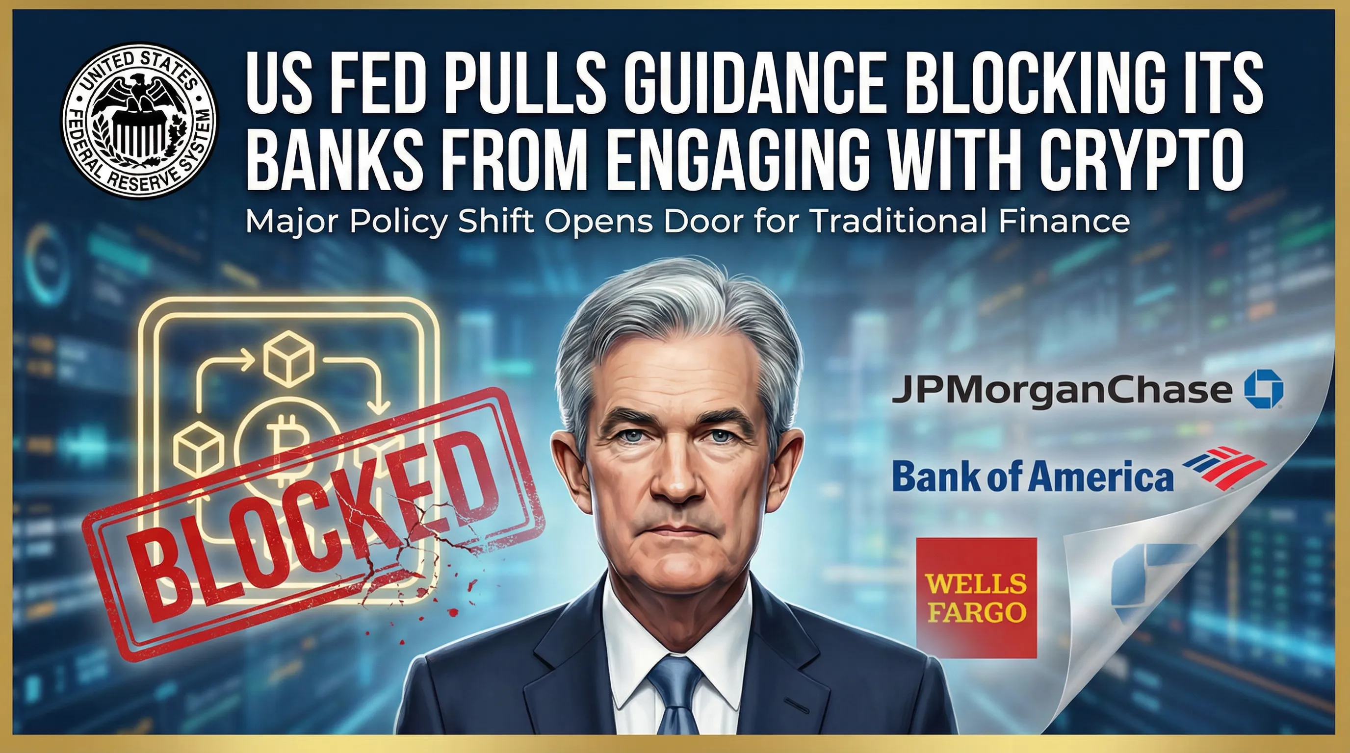 Federal Reserve Opens Doors to Crypto: Withdraws Restrictive Guidance for Banks