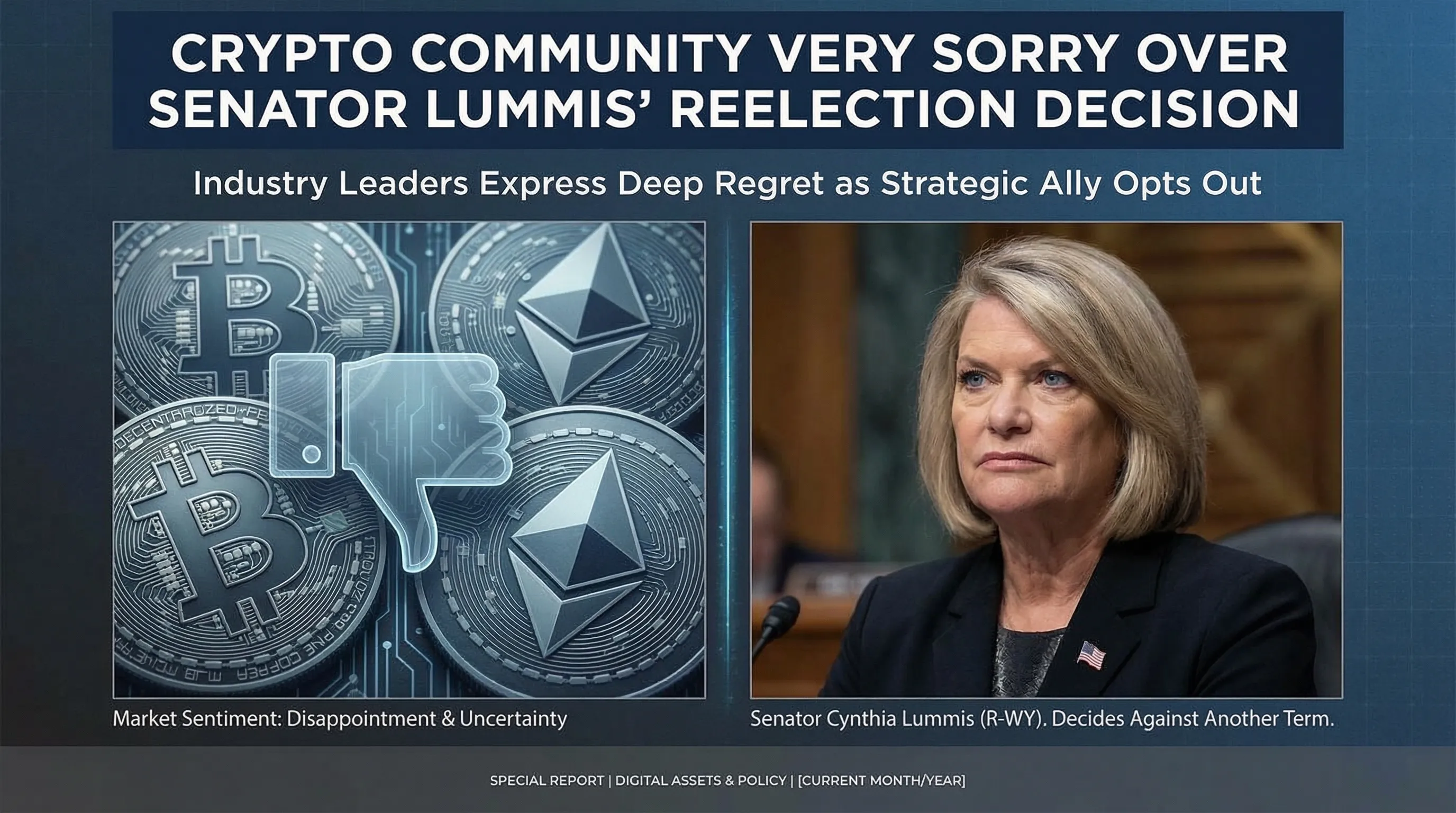 A Champion Steps Down: Crypto Industry Mourns Senator Lummis's Decision Not to Seek Reelection