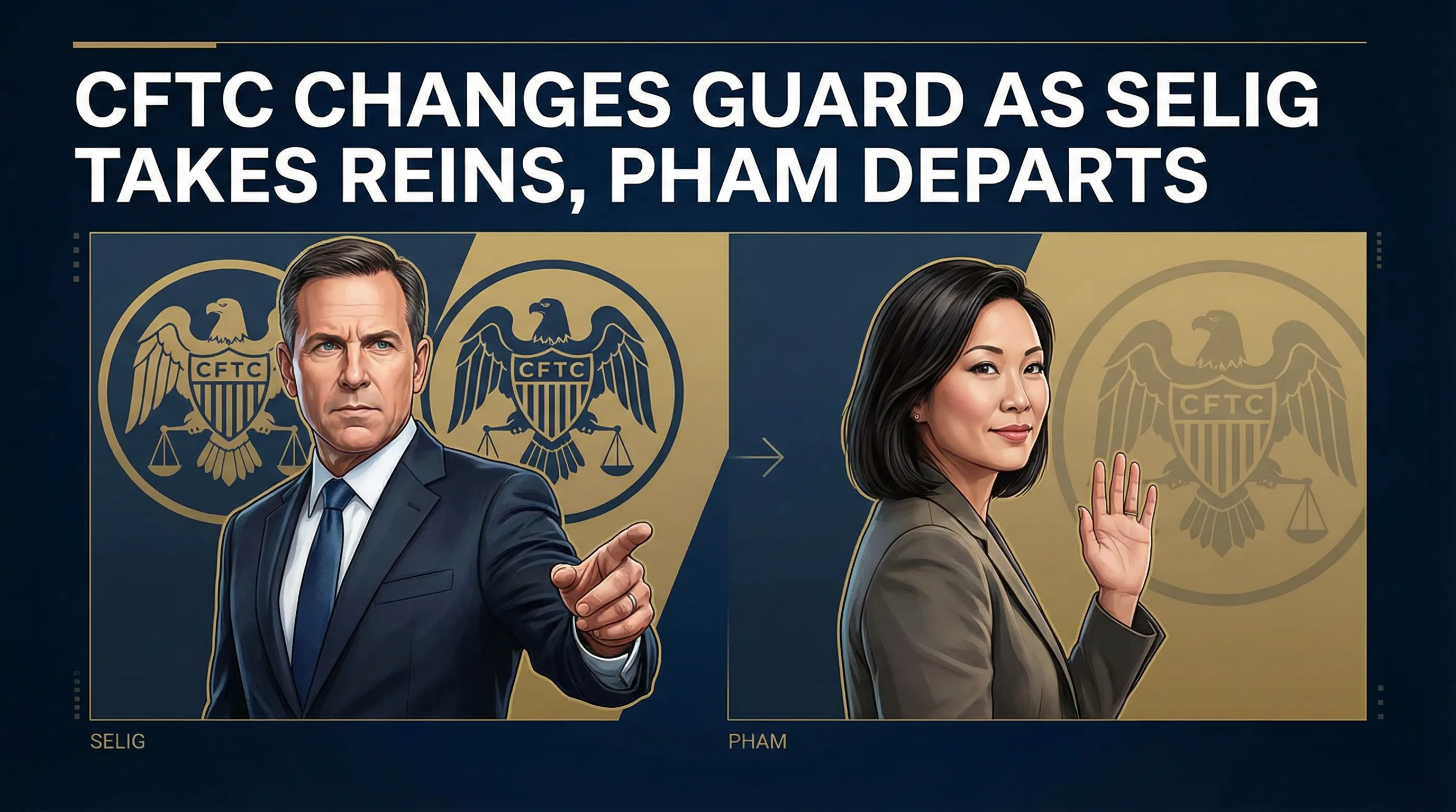 A New Era at the CFTC: Michael Selig Sworn In as Pro-Crypto Chairman, Caroline Pham Departs